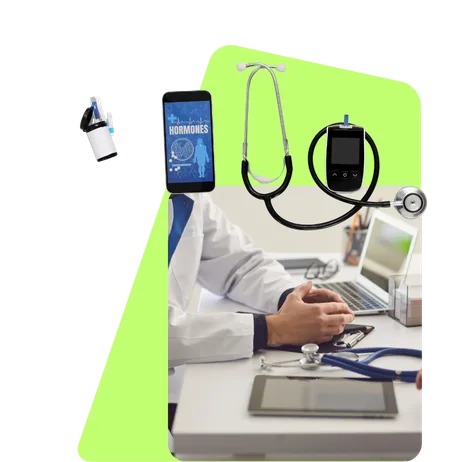 A healthcare professional at work